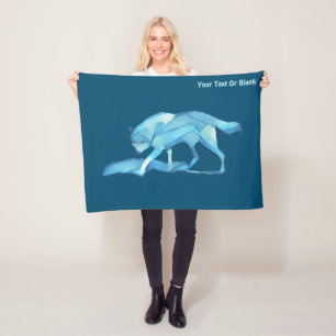 Couverture Polaire Loup bleu