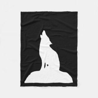 COUVERTURE POLAIRE LOUP DE NUIT