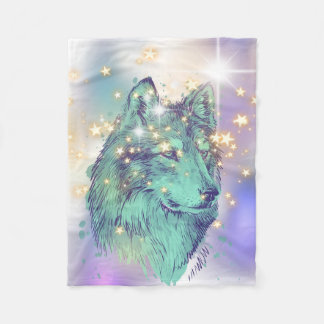 Couverture Polaire Loup étincelant