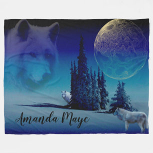 Couverture Polaire Loups