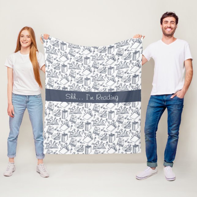 Couverture Polaire Louveur de livres et de lectures (En situation)