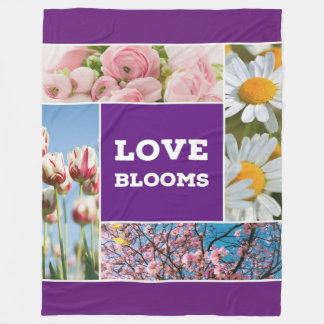 Couverture Polaire Love Blooms Fleece Jeter Blanket
