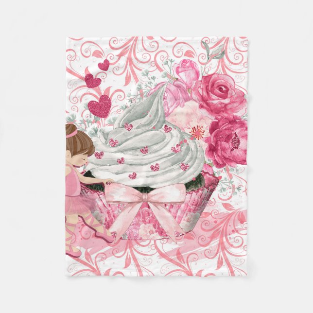 Couverture Polaire Love Cupcake (Devant)
