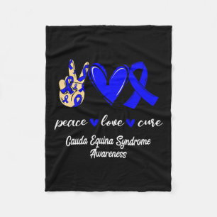 Couverture Polaire Love Cure Cauda Equina Syndrome Blue Awareness