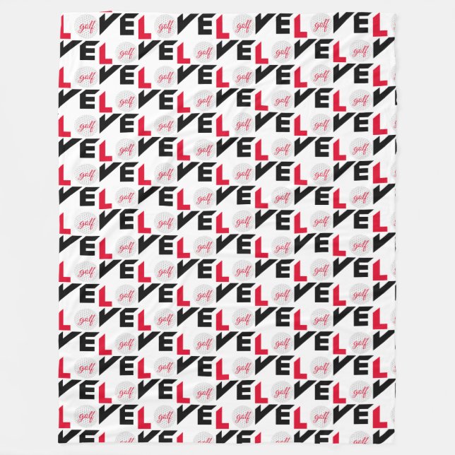 Couverture Polaire Love golf (Devant)