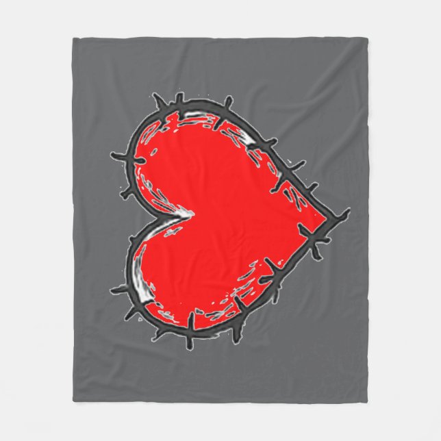 Couverture Polaire Love is (Devant)