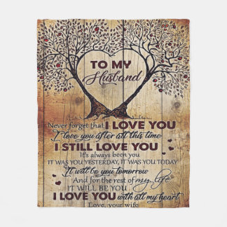 Couverture Polaire Love Letter To Husband | Special Gift For Man |