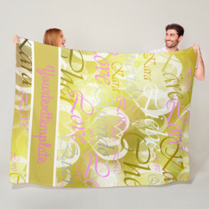 Couverture Polaire Love,liebe,kara,cher,käre,querido,text,rose,festiv