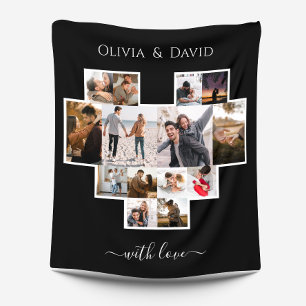 Couverture Polaire Love Valentine's Day Photo Collage
