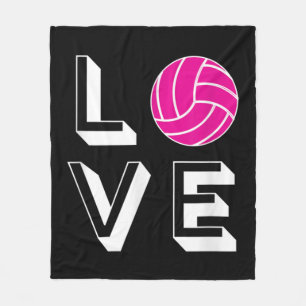 Couverture Polaire Love Volleyball Girls Anniversaire Cadeau Graphiqu