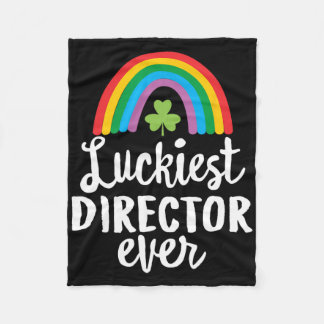 Couverture Polaire Luckiest Director Ever St Patrick Day Shamrocks 