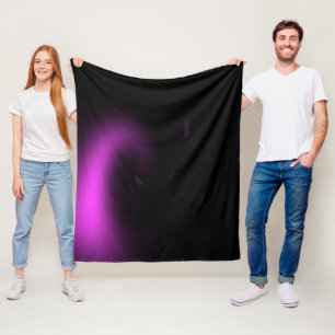 Couverture Polaire Lumières Tourbillonnantes Violet Soleil Explosif