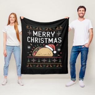 Couverture Polaire Luminaires doux Noël Père Noël Taco