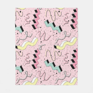 Couverture Polaire Lumineux rétro abstrait, motif sans soudure.