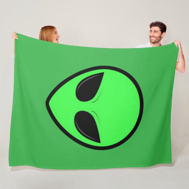 Couverture Polaire Luminosité Alien 60x80 (En situation)