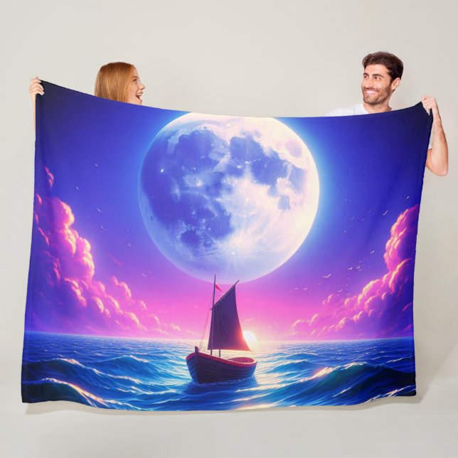 Couverture Polaire Lune (En situation)