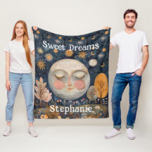 Lune céleste Nom personnalisé Sweet Dreams Enfants