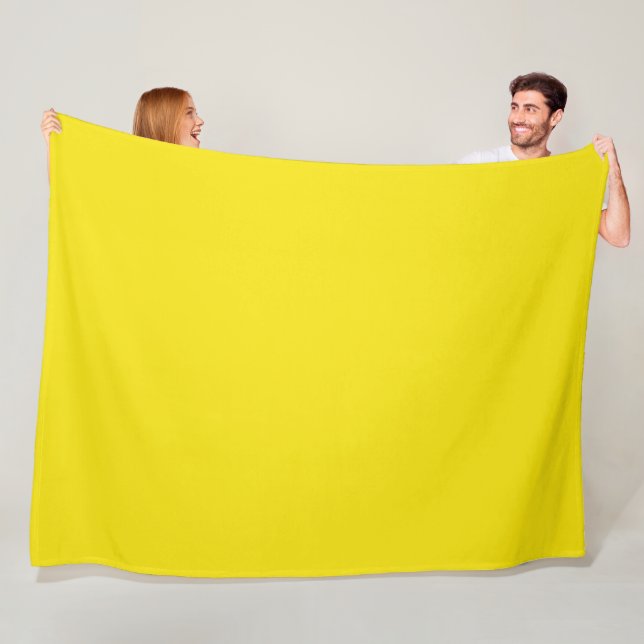 Couverture Polaire Luxe Lemon (En situation)