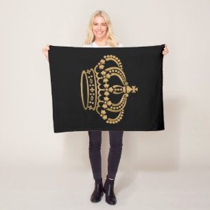 Couverture Polaire Luxueux Gold Crown