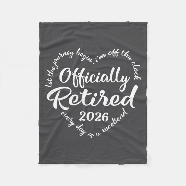 Couverture Polaire Ly Retired 2026 Hear For Women Retirement  (Devant)