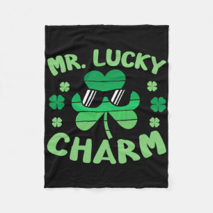 Couverture Polaire M. Chanceux Charme Lunettes St Patrick Garçons Enf