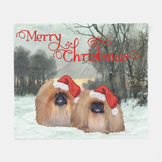 Couverture Polaire M. et Mme Santa Claus (Devant (Horizontal))