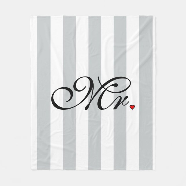 Couverture Polaire M. Husband Groom Cliquez pour Customiser des bande (Devant)