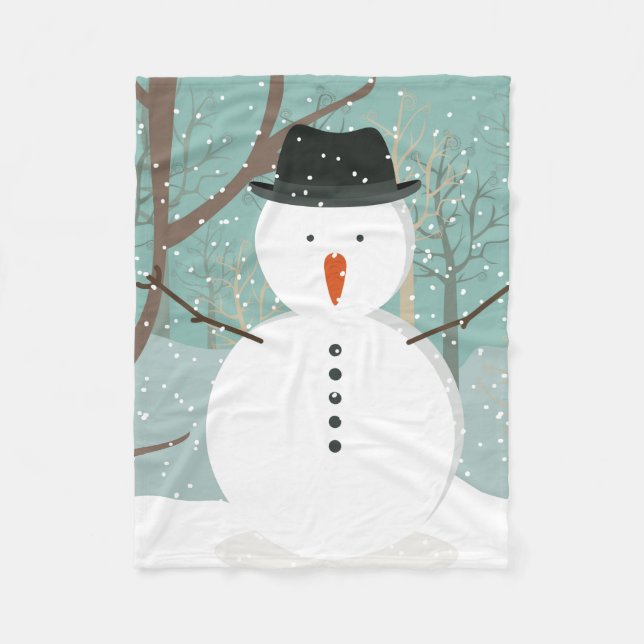 Couverture Polaire M. Winter Snowman (Devant)