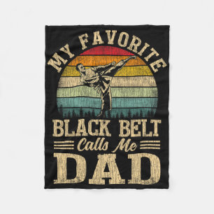 Couverture Polaire Ma ceinture noire préférée m'appelle Fête des père