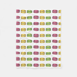 Couverture Polaire Macaron Cookies French Bakery Pâtisserie