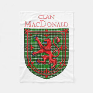 Couverture Polaire MacDonald de l'Ancien Tartan des Îles