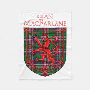 Couverture Polaire MacFarlane Chasse Tartan Scottish Plaid