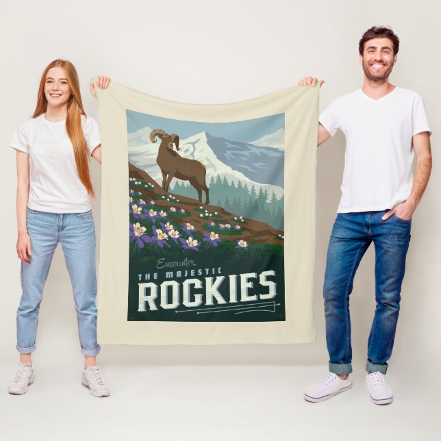 Couverture Polaire Macy's Flower Show|Rockies (En situation)