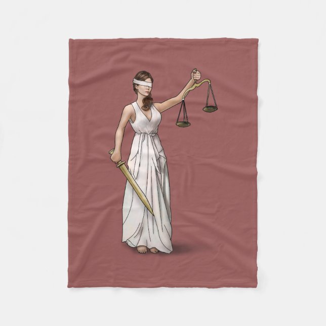 Couverture Polaire Madame Justice - Marsala (Devant)