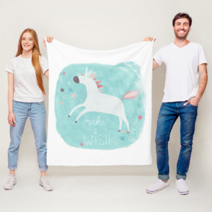 Couverture Polaire Magic Unicorn Squad - Faites un voeu