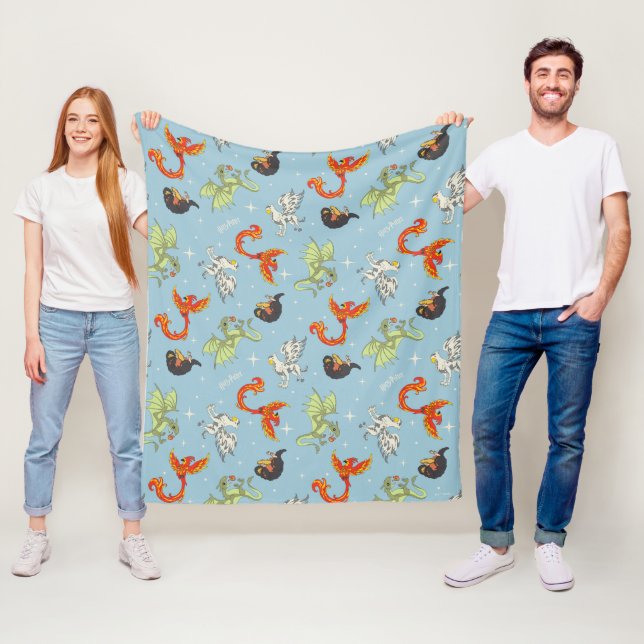 Couverture Polaire Magical Creatures Vintage Pattern (En situation)