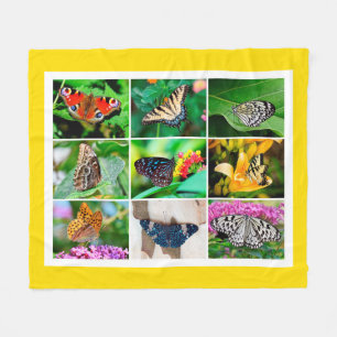 Couverture Polaire Magnifique Papillons Collage, 9 Photos