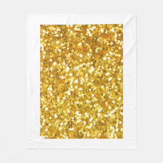 Couverture Polaire Magnifique Plaid à Paillettes Dorées Brillantes