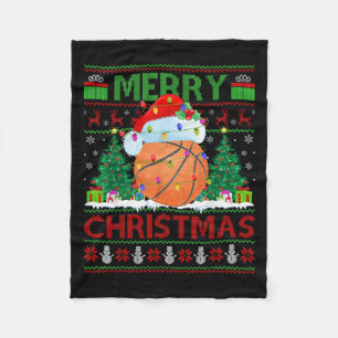 Couverture Polaire Maillot de basket-ball Noël dégueu Srts Joueur Lum