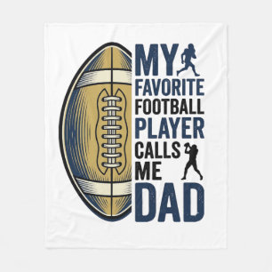 Couverture Polaire Maillot Mon Joueur de Football Préféré M'appelle P