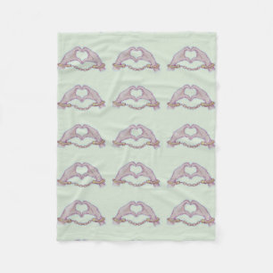Couverture Polaire Main du coeur menottes