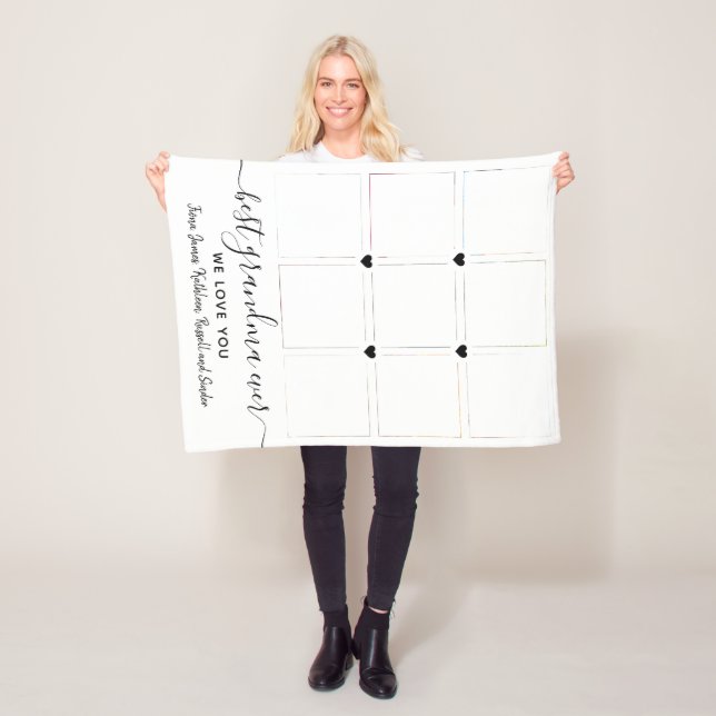 Couverture Polaire Maintenir l'amour connecté par amour 9 Collage pho (En situation)