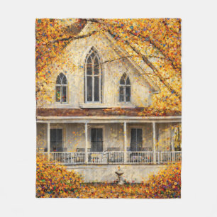 Couverture Polaire Maison de charpentier néo-gothique fantastique