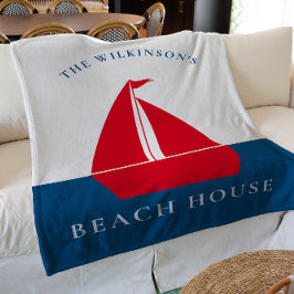 Couverture Polaire Maison d'été moderne simple et personnalisée nauti