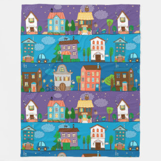 Couverture Polaire Maisons mignonnes