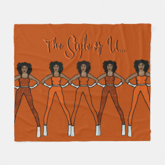 Couverture Polaire Majorette / Danseuse Blanche polaire Brûlé Orange