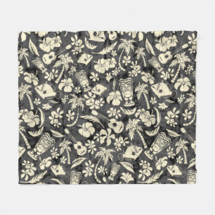 Couverture Polaire Makapuu Beach Batik hawaïen
