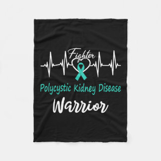 Couverture Polaire Maladie rénale polykystique Pkd Warrior Heartbeat