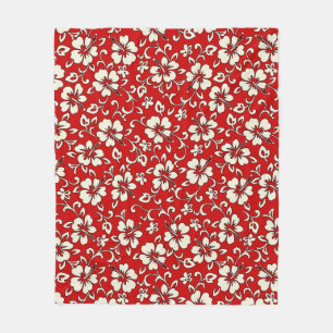 Couverture Polaire Malia Hibiscus Hawaii Pareau Imprimer