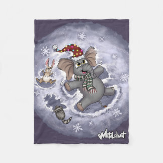 Couverture Polaire Malphanumérique Wilbur Angels de neige Blanche en